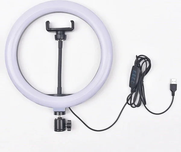 26cm LED Ring Light with Adjustable Phone Holder