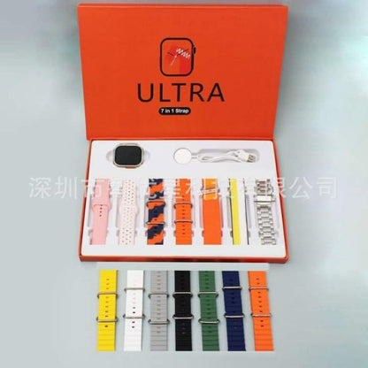 Ultra 7 in 1 Smart Watch | 7 Pairs of Straps
