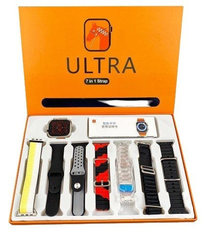 Ultra 7 in 1 Smart Watch | 7 Pairs of Straps