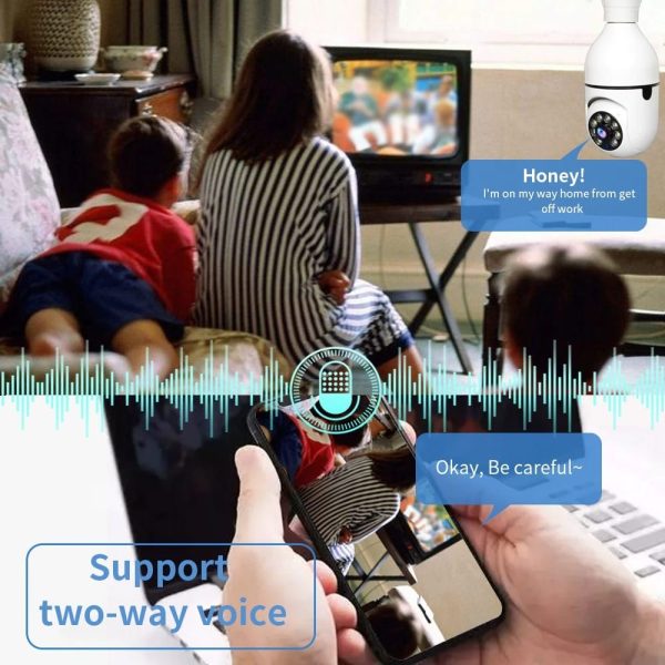 1080p WiFi Bulb Camera – 360° Panoramic