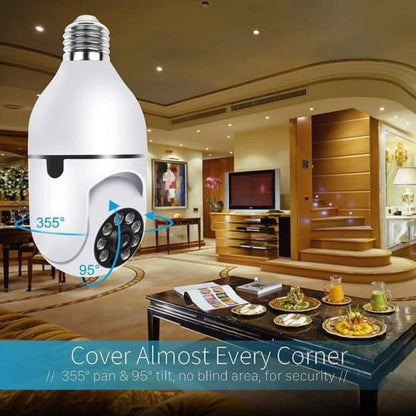 1080p WiFi Bulb Camera – 360° Panoramic