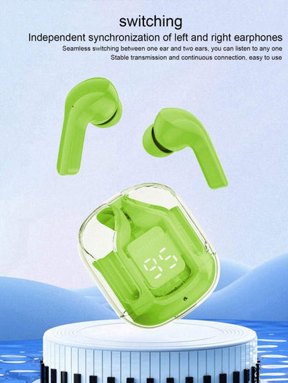 Air 31 Wireless Bluetooth 5.3 Earbuds with Transparent Case & Pouch