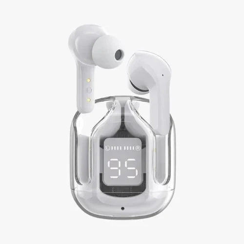 Air 31 Wireless Bluetooth 5.3 Earbuds with Transparent Case & Pouch