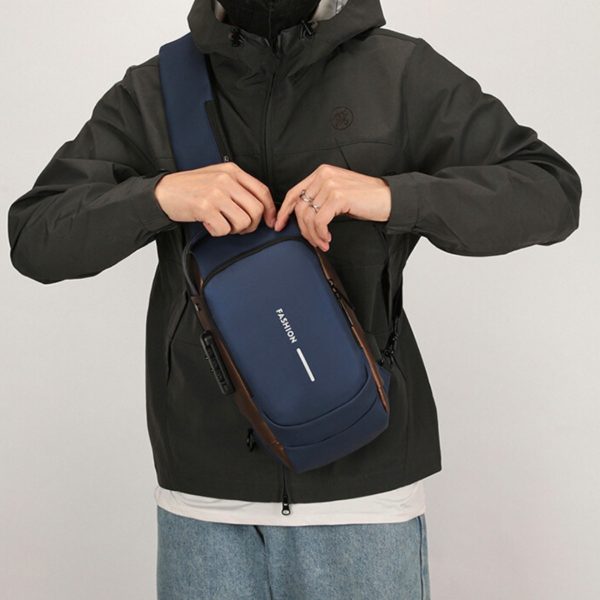 Men’s Anti-Theft Sling Bag with USB Charging