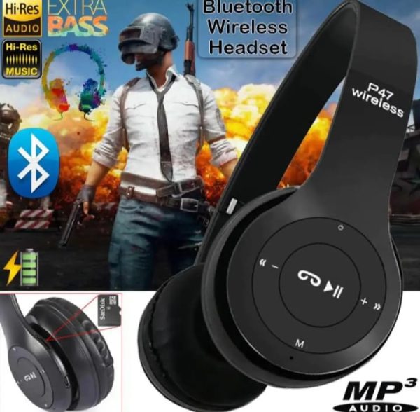P47 Ultra Mini Wireless Gaming Headset – Bluetooth - Random Color